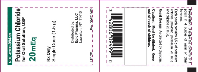 pouch label