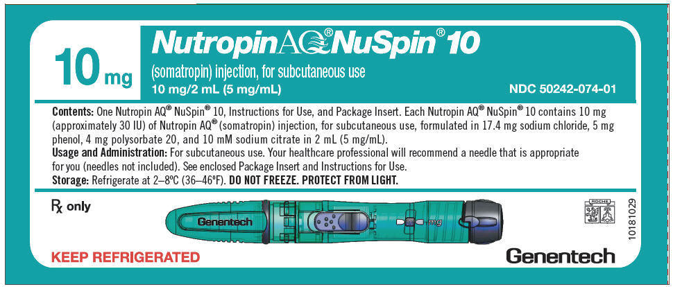 PRINCIPAL DISPLAY PANEL - 10 mg NuSpin Carton