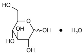 Dextrose Hydrous, USP structural (molecular) formula