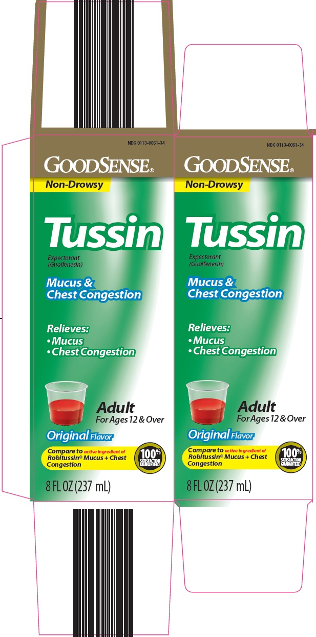 GoodSense Tussin mucus & chest congestion image 1