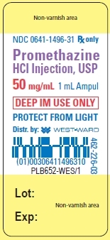 Promethazine HCI Injection, USP 50 mg/mL 1 mL Ampul