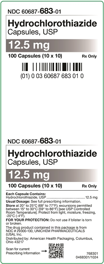 12.5 mg Hydrochlorothiazide Capsules Carton