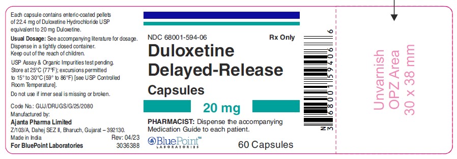 Duloxetine DR 20mg 60ct Rev 11/23 Bharuch