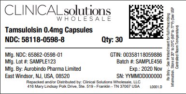 Tamsulosin 0.4mg Capsules 30 count blister card