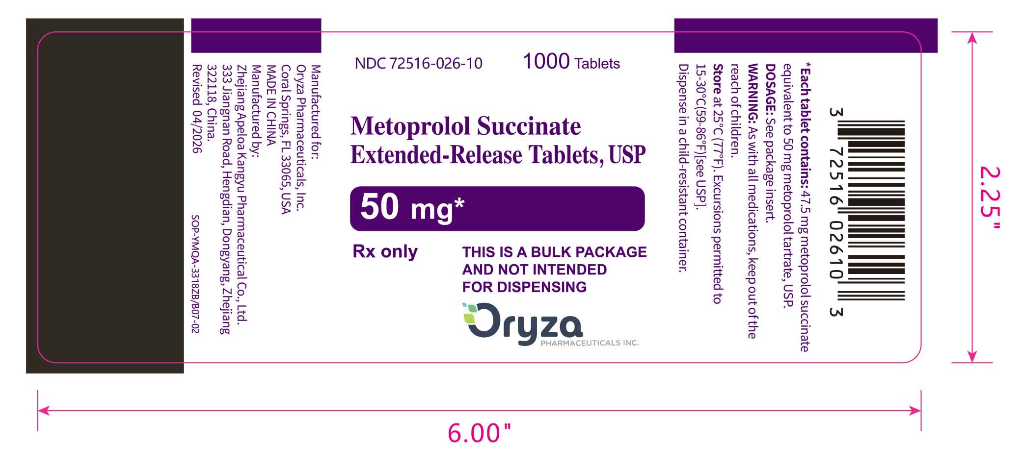 50 mg 1000 count
