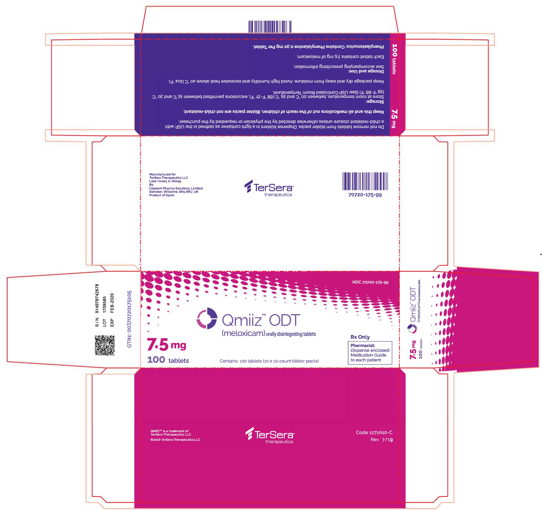 PRINCIPAL DISPLAY PANEL - 7.5 mg, 100 ct Carton