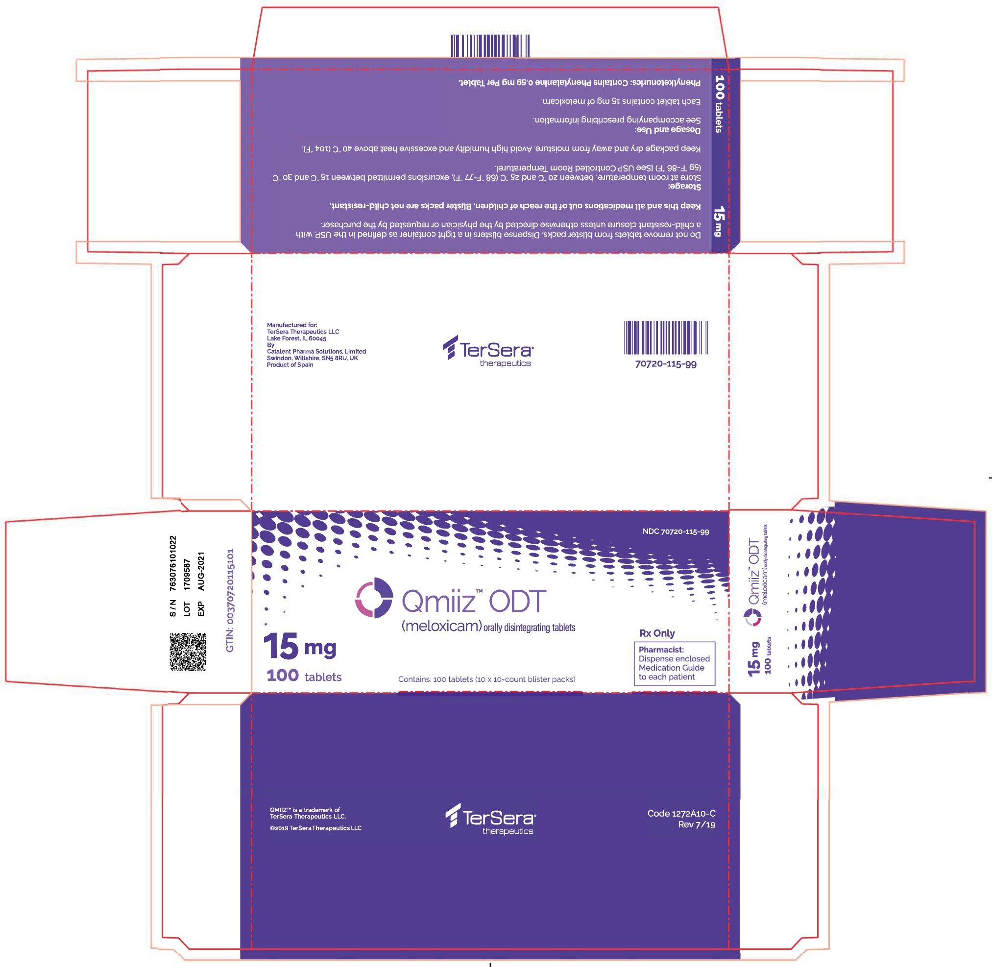 PRINCIPAL DISPLAY PANEL - 15 mg, 100 ct Carton