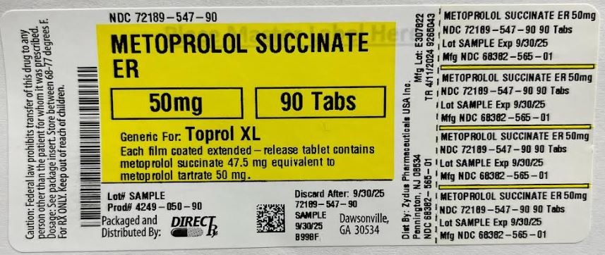 METOPROLOL SUCCINATE ER tablet extended release