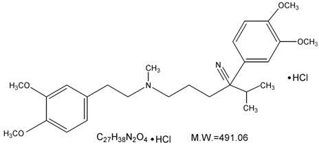 Verapamil Hydrochloride Structural Formula