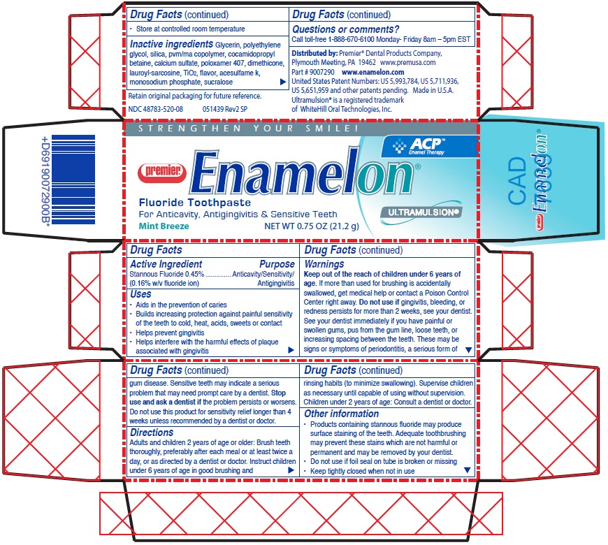 premier Enamelon Fluoride Toothpaste Mint Breeze 0.75 OZ (21.2 g)