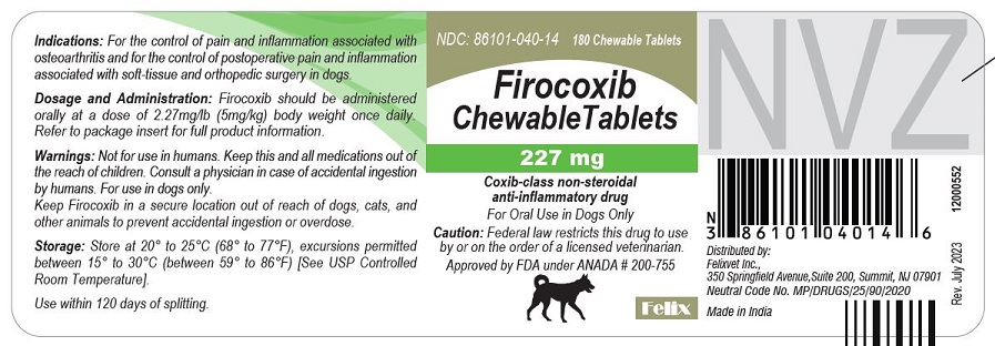 FIROCOXIB tablet, chewable