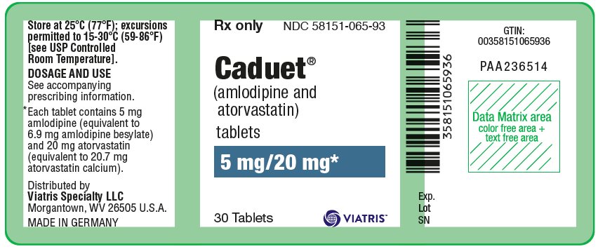 PRINCIPAL DISPLAY PANEL - 5 mg/20 mg Tablet Bottle Label