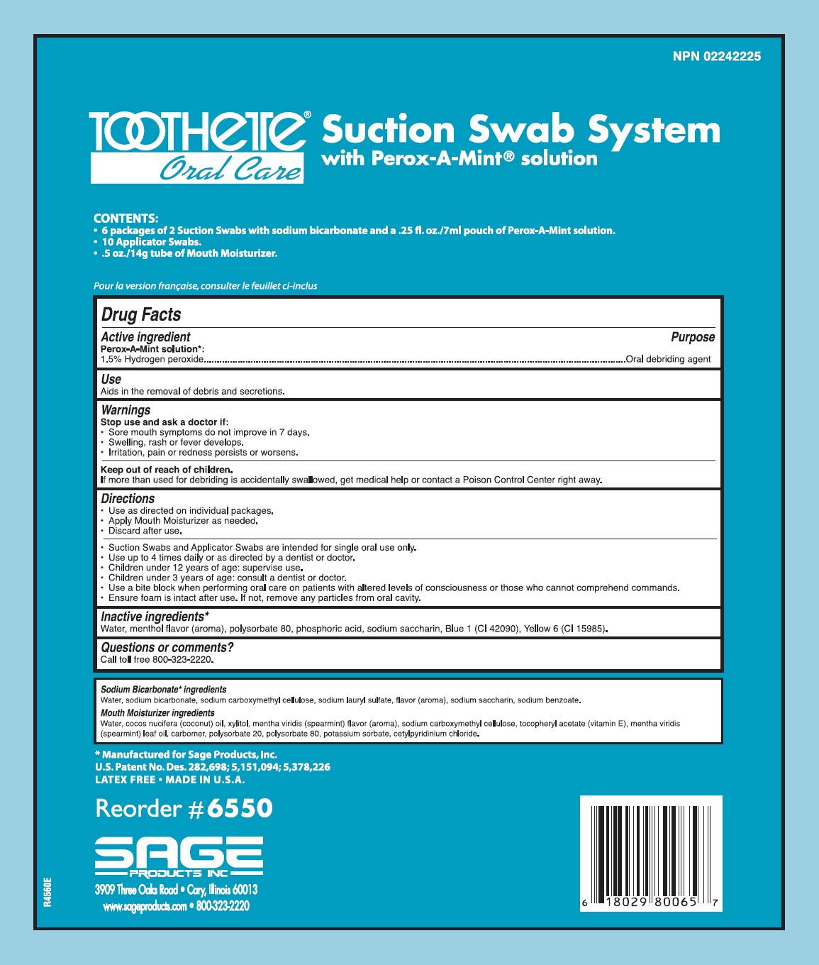 Suction Swab System 6550
