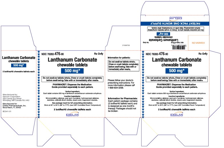500mg Carton label