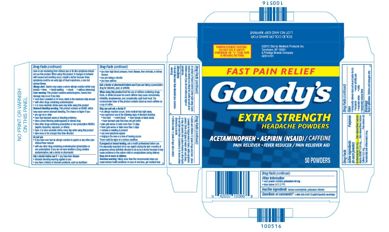 Goody’s Extra Strength 50 Powders Carton