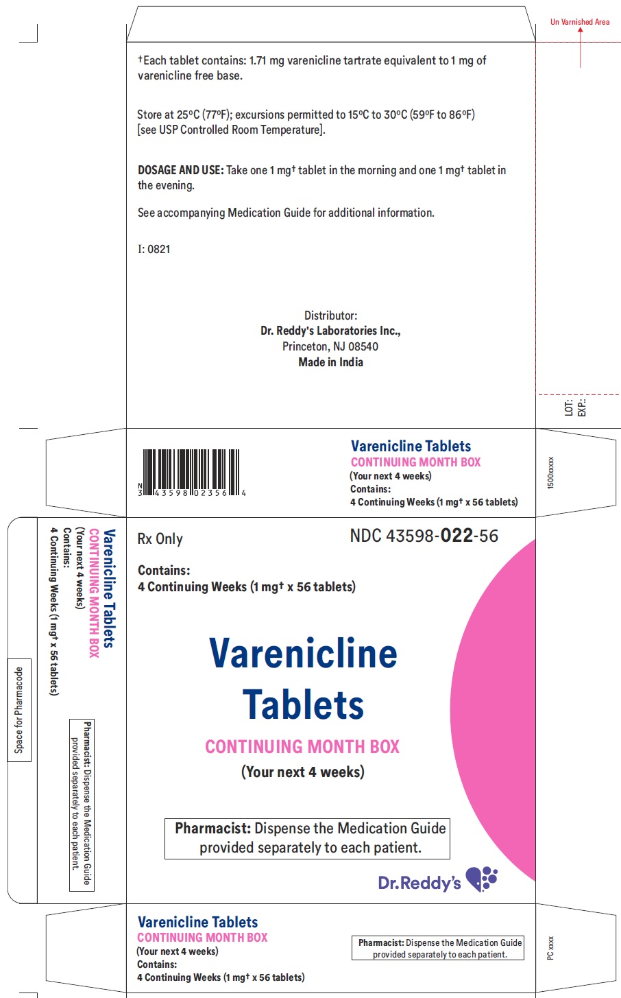 Principal Display Panel - 1 mg Tablets Continuing Carton Pack