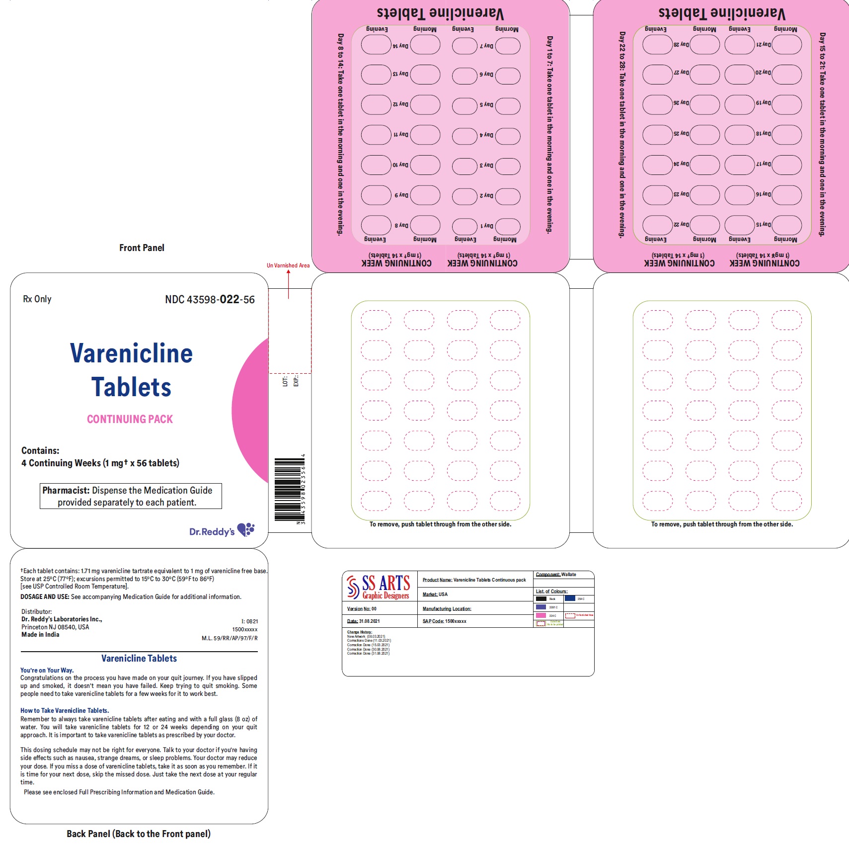 Principal Display Panel - 1 mg Tablets Continuing Wallet Pack