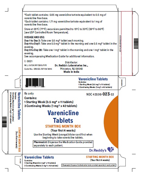 Principal Display Panel - 0.5 / 1 mg Tablet Starting Pack Carton