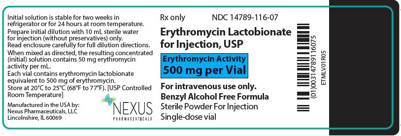 Principal Display Panel - 500 mg Vial Label