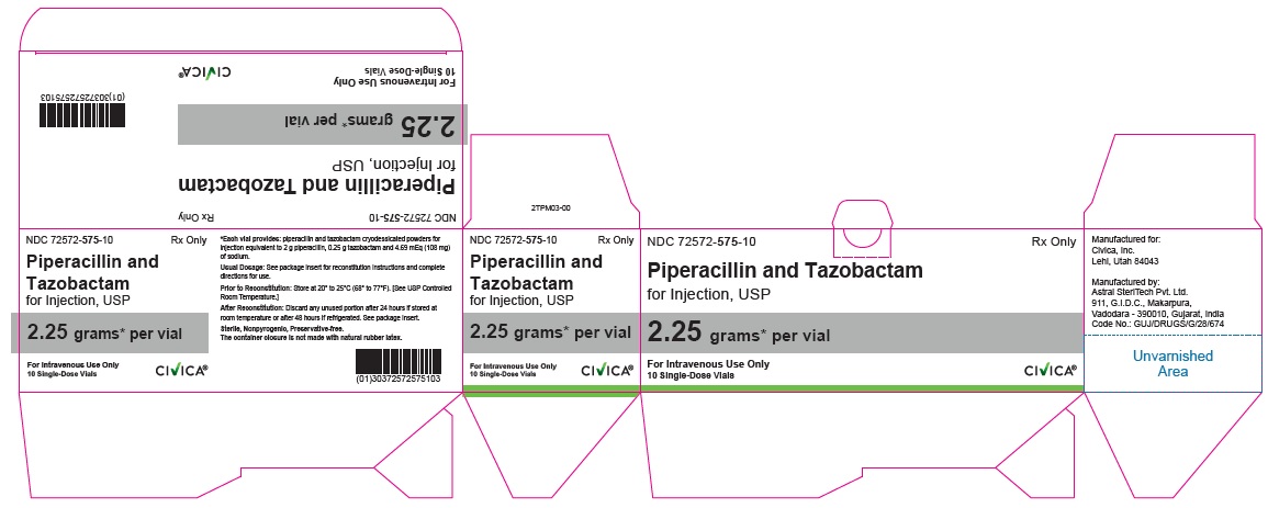 Piperacillin and Tazobactam 2.25 g Carton