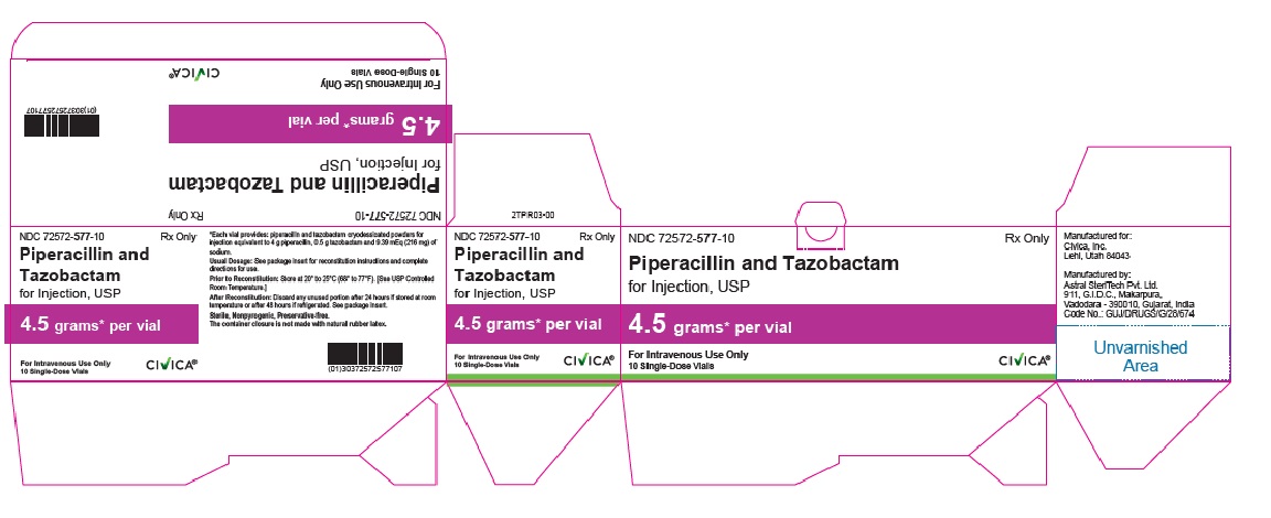 Piperacillin and Tazobactam 4.5 g Carton