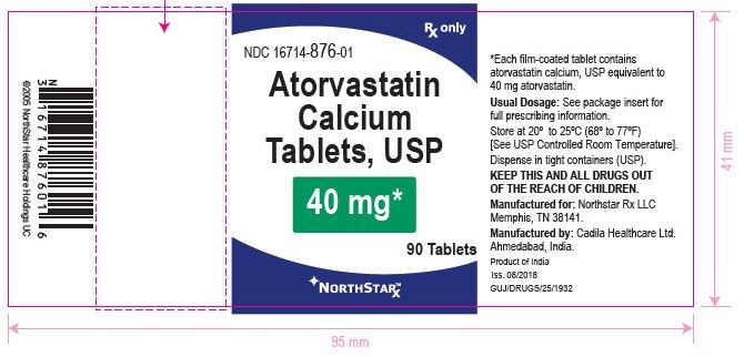 Atorvastatin Calcium Tablets, 40 mg