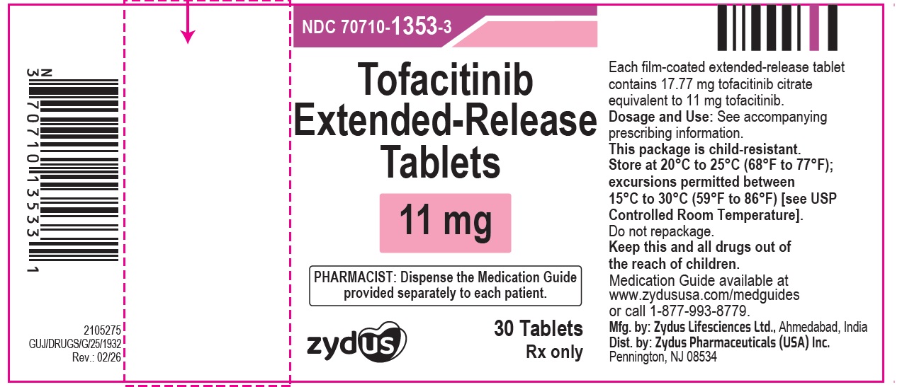 Tofacitinib extended-release tablets, 11 mg