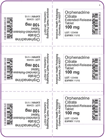 100 mg Orphenadrine Citrate ER Tablet Blister