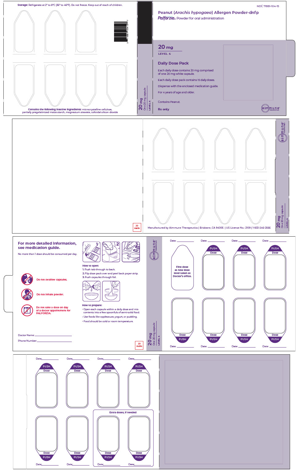 PRINCIPAL DISPLAY PANEL - One 20 mg Capsule Dose Pack