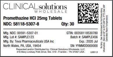 Promethazine 25mg tablet 30 count blister card