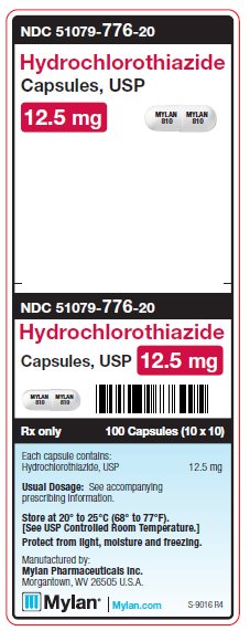 Hydrochlorothiazide 12.5 mg Capsules Unit Carton Label