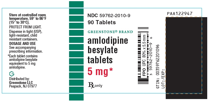 PRINCIPAL DISPLAY PANEL - 5 mg Tablet Bottle Label - NDC: <a href=/NDC/59762-2010-9>59762-2010-9</a>