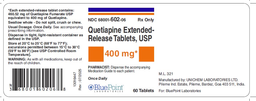 Quetiapine 400mg Rev 07/2025