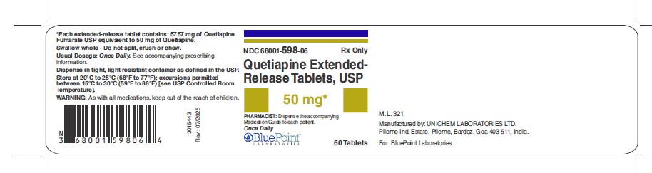 Quetiapine ER Tab 50mg Rev 07/2025