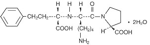 Chemical Structure for Lisinopril