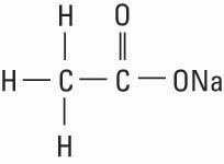 structural formula sodium acetate usp