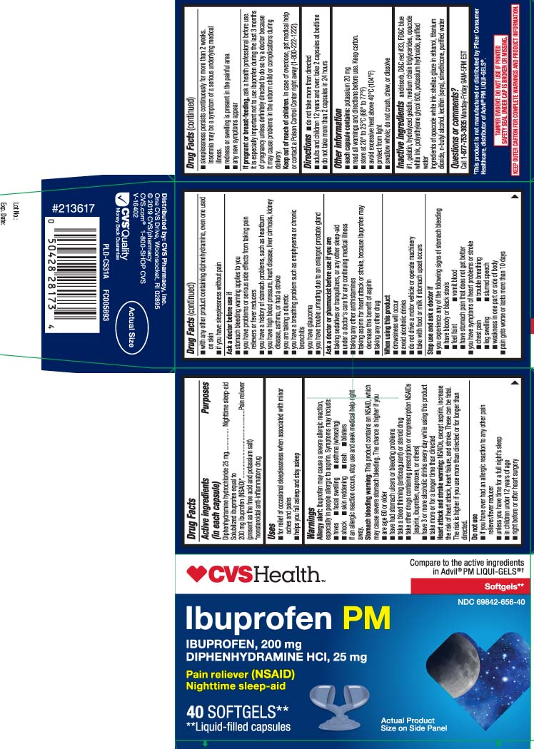 Diphenhydramine hydrochloride 25 mg, Solubilized ibuprofen equal to 200 mg ibuprofen (NSAID)* (present as the free acid and potassium salt) *nonsteroidal anti-inflammatory drug