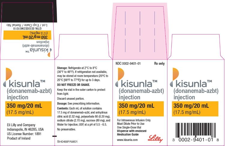PACKAGE LABEL – Kisunla 350 mg Vial
