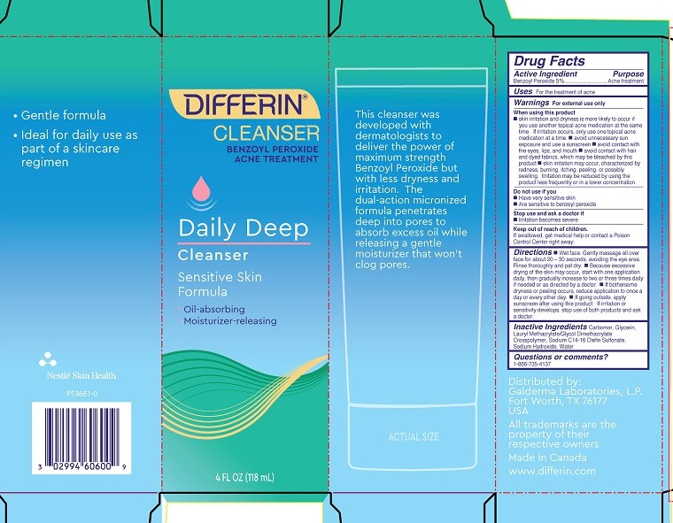 Differin Daily Cleanser with BPO Carton
