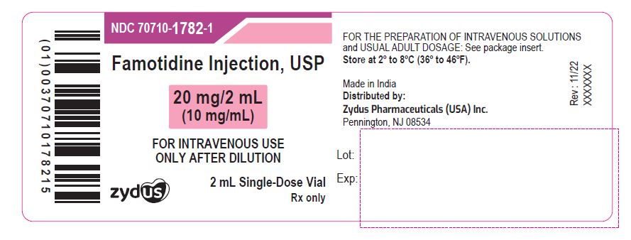 Famotidine Injection-20 mg/2 mL-container