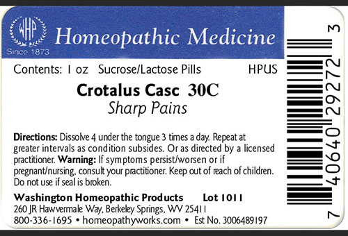 Crotalus casc label example