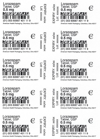 0.5 mg Lorazepam Tablet Blister