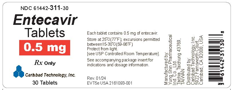 Entecavir Tablet_0.5mg_222_30ct