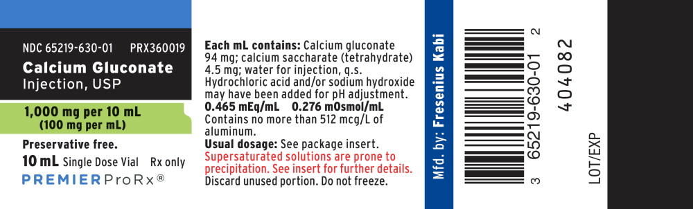 PACKAGE LABEL - PRINCIPAL DISPLAY PANEL - Calcium Gluconate 10 mL
