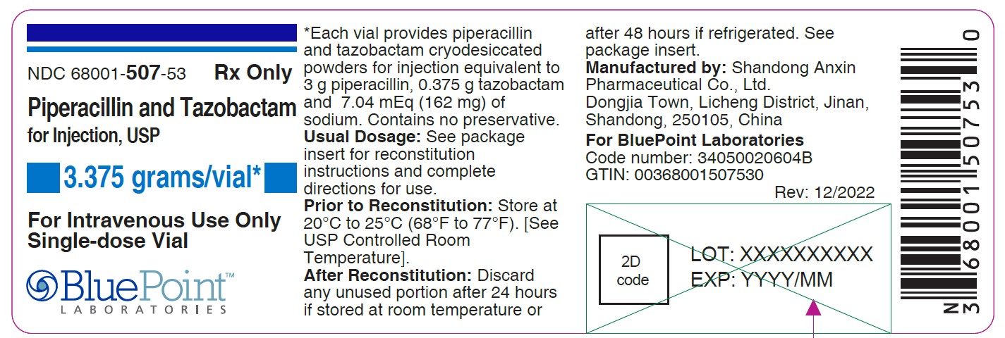 3.375 gram Vial Label