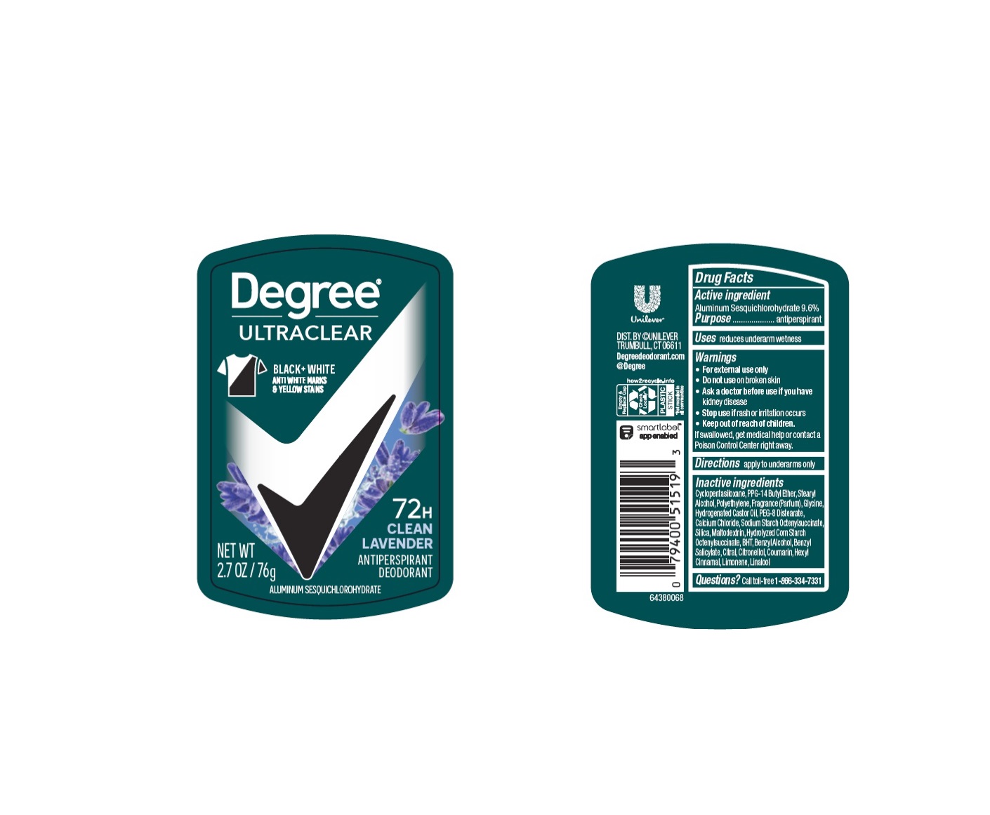 Degree Clean Lavender AP Deo IS