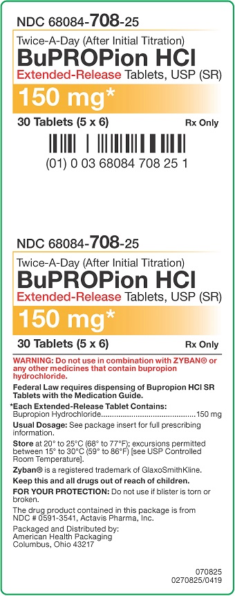 150 mg Bupropion HCl ER SR Tablets Carton