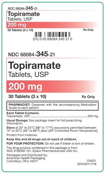 200 mg Topiramate Tablets Carton