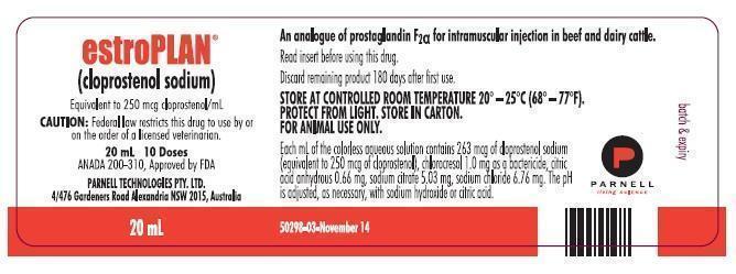 20 mL Vial Label