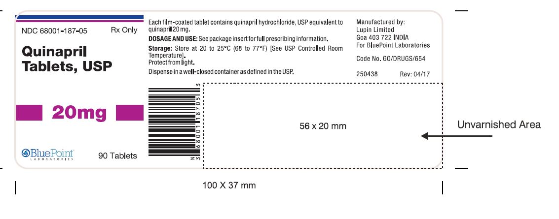 Quinapril Tablets 20mg 90 Tablets Rev 04-17